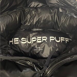 Aritzia Black Super Puff Jacket